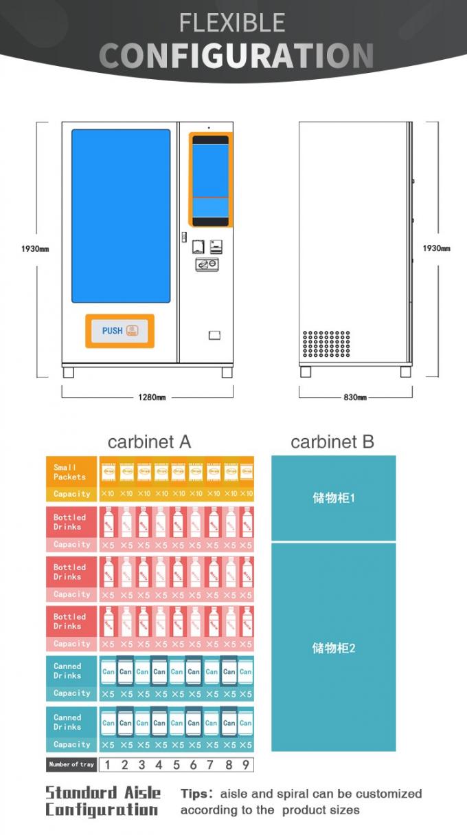 Mobiele de Media van Telefoontoebehoren Automaat met het Grote Scherm