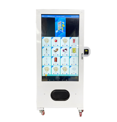 De grote Touchscreen Snack van Combo en de Contante betaling Engelstalige Automaat van Sprial van de Sodareclame voor Euro Markt