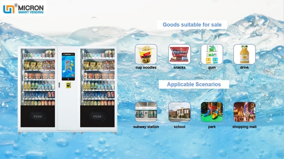 De Slimme Automaat van snackcombo met Telemetrietouch screen