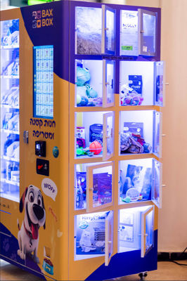 Combo-automaat met lockers 21,5 inch touchscreen SDK-functie