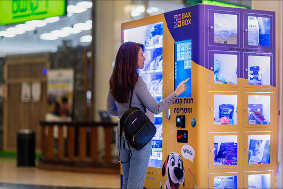 Combo-automaat met lockers 21,5 inch touchscreen SDK-functie