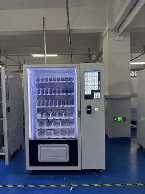 Aanpasbare metalen frame diepvriesautomaat met optionele stickers en capaciteit van 350-600 producten