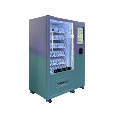 Aanpasbare metalen frame diepvriesautomaat met optionele stickers en capaciteit van 350-600 producten