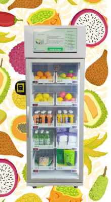 De Automaat van de het Landbouwbedrijfopbrengst van de vers Fruitgroente met Koelsysteemtouch screen