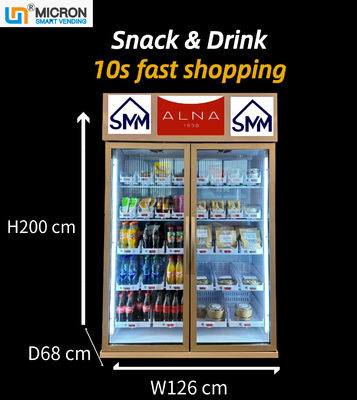 De KoelkastAutomaat van Payment System Smart van de kaartlezer voor Sanck en Drank met Slim Systeem voor Remotly-Controle