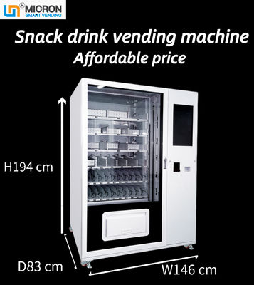 Hot selling 22 inch touchscreen snack drink vending machine met koelsysteem in scholen