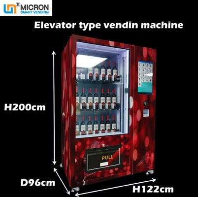 De Automaat van de glasfles met Lift om het Micron Slimme Automaat van de Rode Wijnchampagne te verkopen
