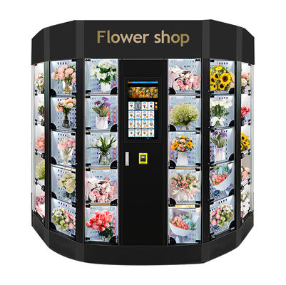 Aanpassen van het bedrijf verse bloemen koeling kluisje vending machine met Nayax kaartlezer munt contante betalingen