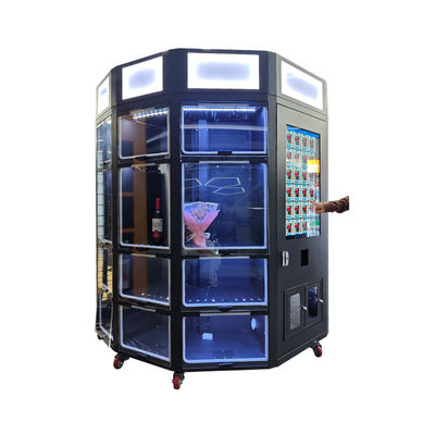Nieuwe design kluisje verse bloemen verkoopmachine met koelfunctie 32 inch touchscreen lichtdoos voor branding