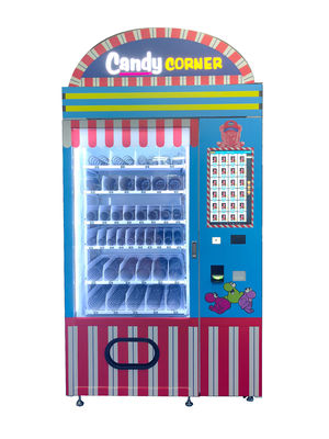 Gemakkelijk aanraakscherm 21,5 inch snack machine met dubbele gehard glas deur