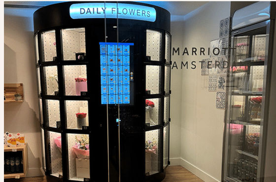 420 kg verse bloemen verkoopautomaat met duurzaam plaatmetaalframe