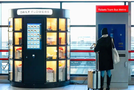 24/7 bloemenverkoop Bloemenverkoopmachine 820W voor gemakkelijke aankoop