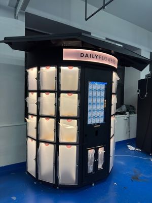 24/7 zelfbediening bloemenwinkel kluisje vending machine met plaat metaal frame koeling 10-20C functionaliteit
