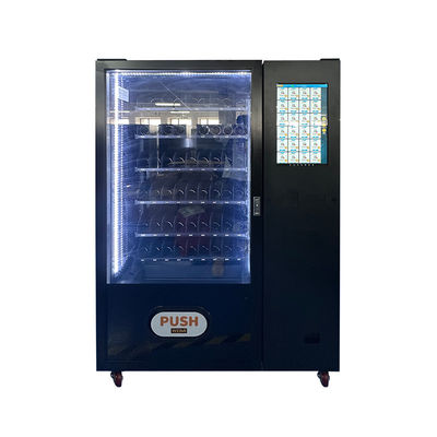 Black Combo Spiral Locker Snacks Drinks Vending Machine met extra kluisjes voor grote verpakte snacks