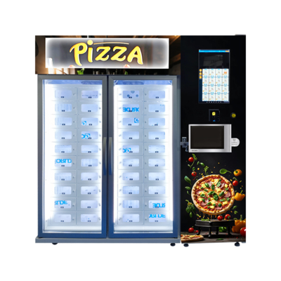 40-locker pizza automaten met microgolfplank -22°C tot 20°C