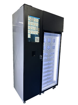 Eieren verkoopmachine voor de ingang van de boerderij aan de kant van de weg standen woongemeenschappen lokale markten en online verkopers van vers voedsel