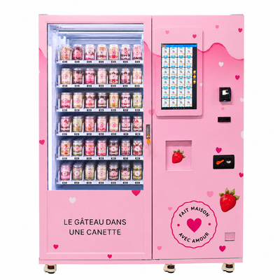 Taartautomaat met XY-aslift voor 24/7 verkoop van ingeblikte taarten en cupcakes