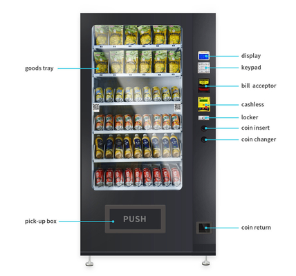 Hete Verkopende Micron Intelligente Automaat de Automaat van de de Snackdrank van de 24 urenzelfbediening
