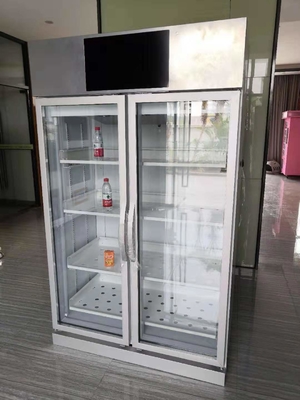 Automatische de Automaat Dubbele Deur 4 van de gewichtsbetekenis Planken, automaat voor communautaire, verse voedselverkoop, Micron