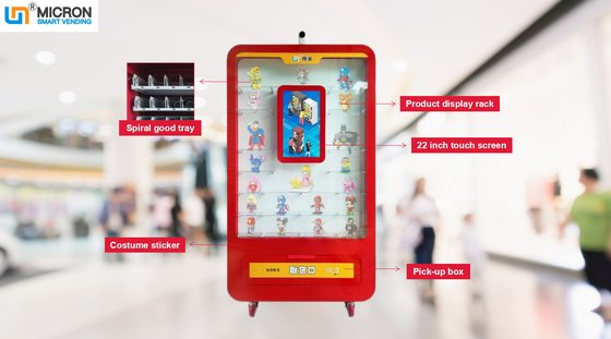 Van het Micron het de Slimme Toy Vending Machine With Display van de douaneAutomaat Bak en Touche screen