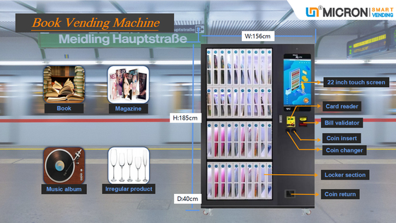 Van het de racketboek van de douanekast de automaat slim telemetrisch systeem met touch screen