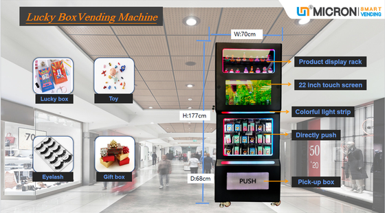 21,5 Duimtouch screen Mini Blind Box Vending Machine met Toonzaal