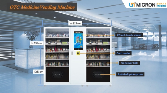 Van de de geneeskundeAutomaat van de touch screenapotheek Automaat van de de Capaciteitsdrug de Grote met Slim Systeem